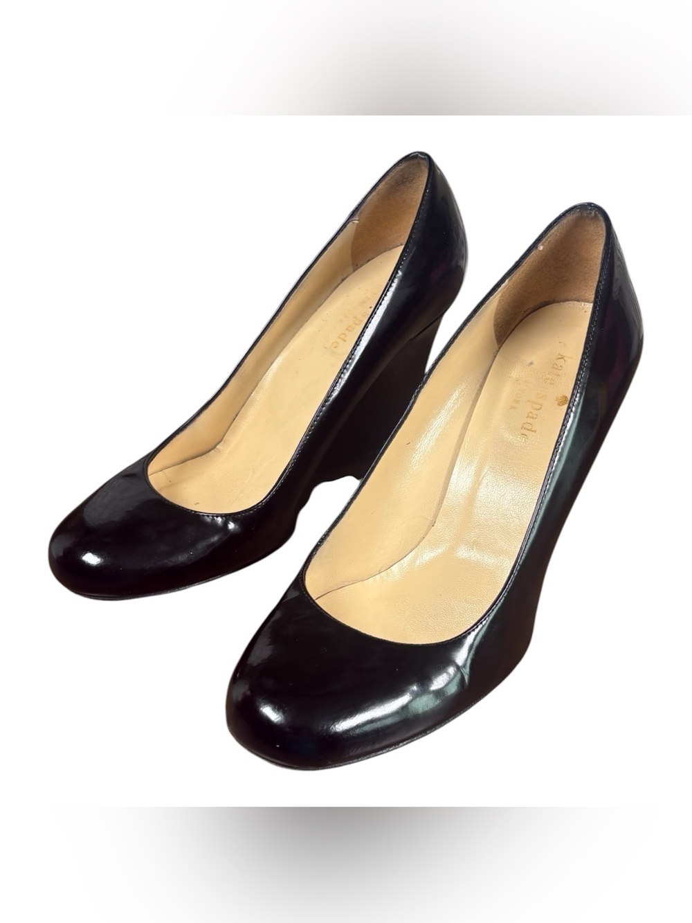KATE SPADE NEW YORK AUTH $399
Women's Black Patent Leather Amory
Wedge Pump 5.5 - Picture 4 of 13
